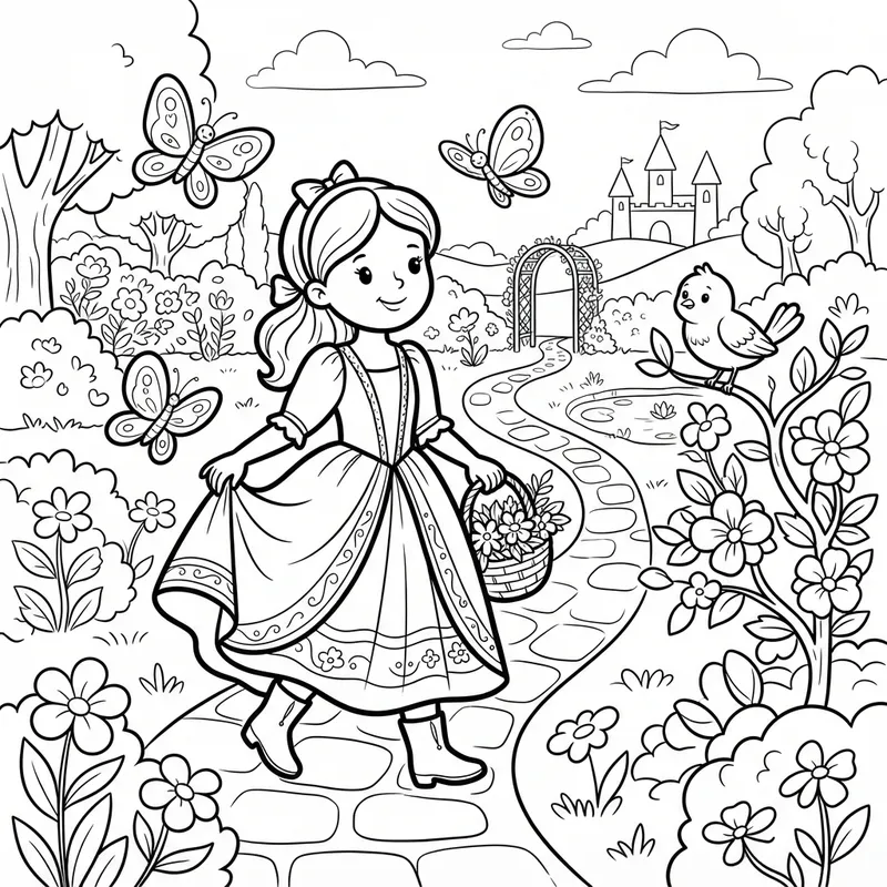 Princesses of Wonders: Enchanted kingdoms Coloring Book — 2