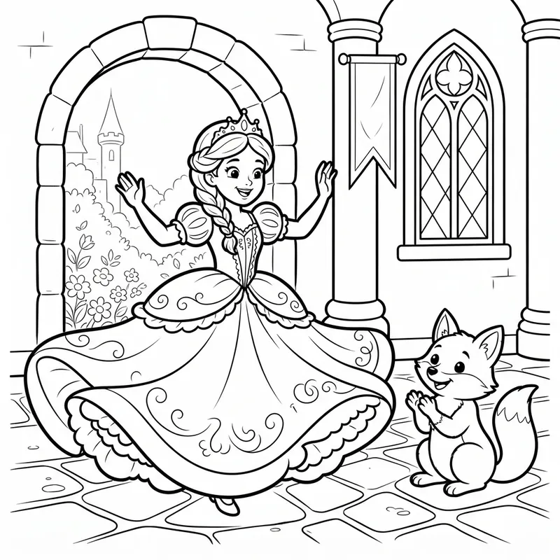 Princesses of Wonders: Enchanted kingdoms Coloring Book — 3